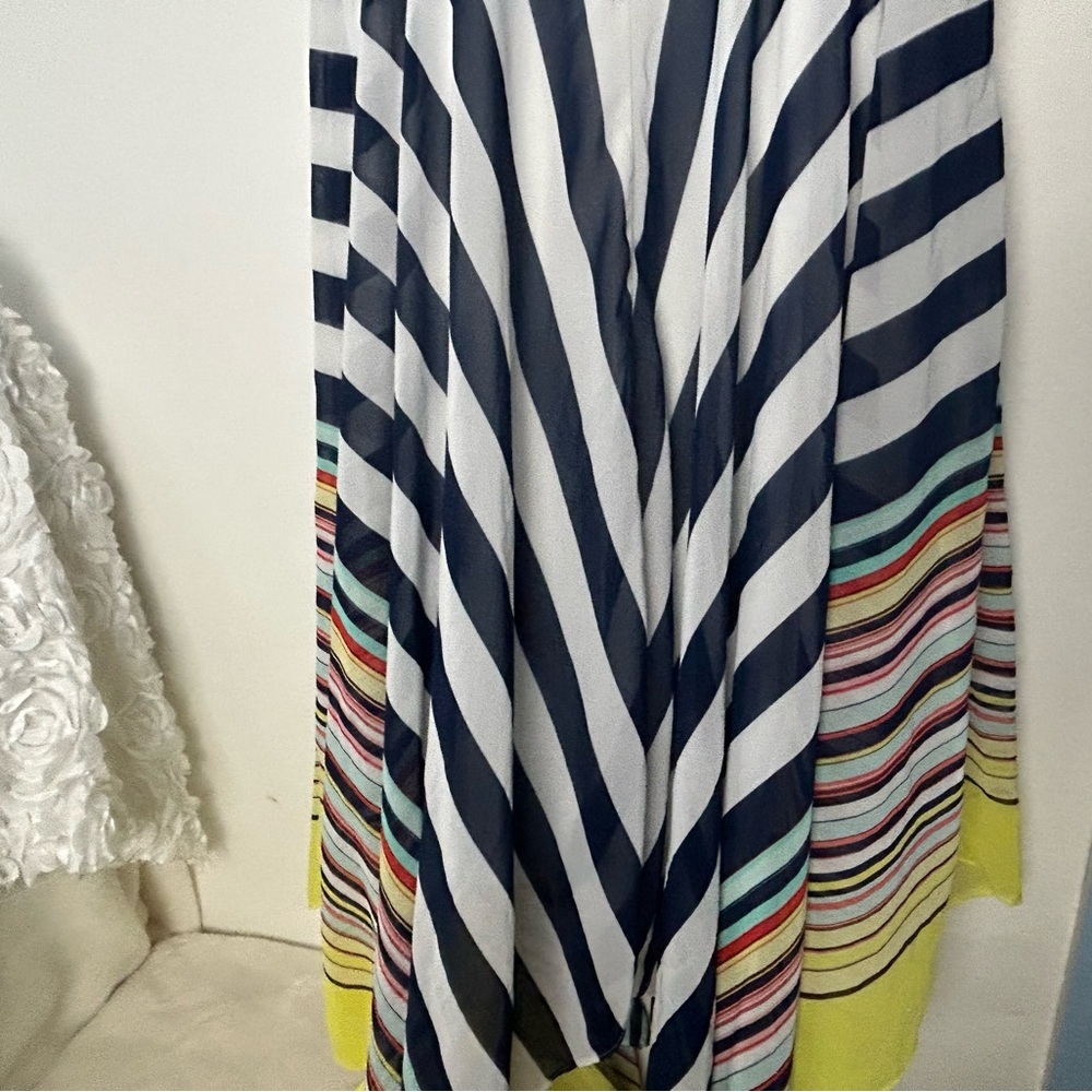 Signature by Robbie Bee‎ Striped Maxi Beach Party Sundress 12 - Picture 4 of 16